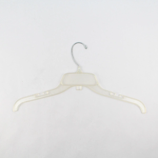 Lot of 10 Clear Plastic Clothes Hangers For Shirts Closet Organization