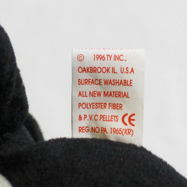 Vintage 1996 Ty Beanie Baby Waves The Orca Whale With Echo Tag Error