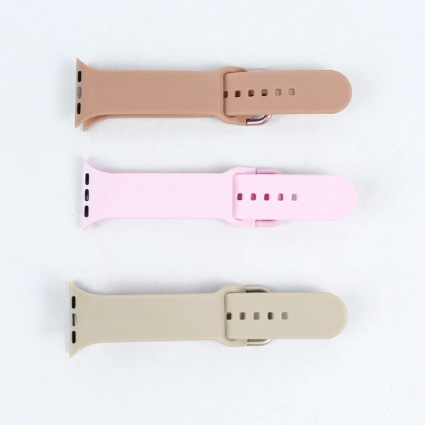 Lot of 3 Adjustable Watch Bands - Pink, Sparkly Rose Gold & Silver