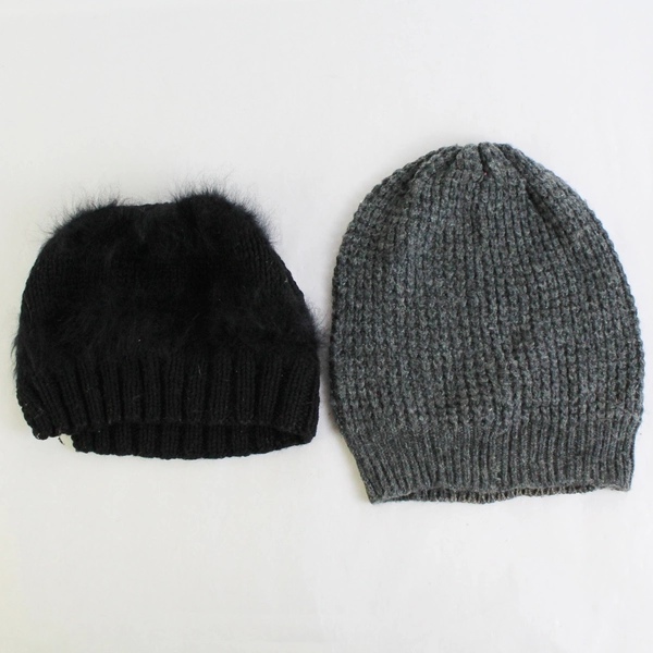 Lot of 5 Women's Knit Winter Beanie Hats One Size