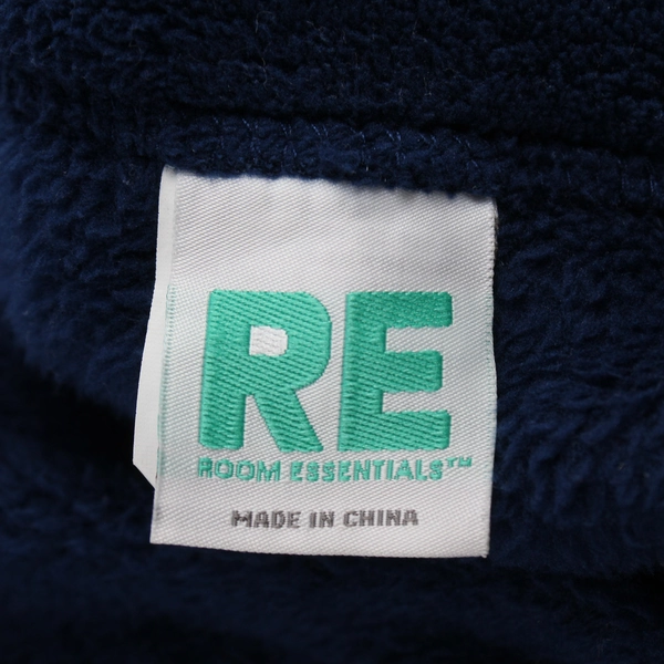 Room Essentials Dark Blue Fuzzy Bed Couch Throw Blanket Extra Large Twin Size