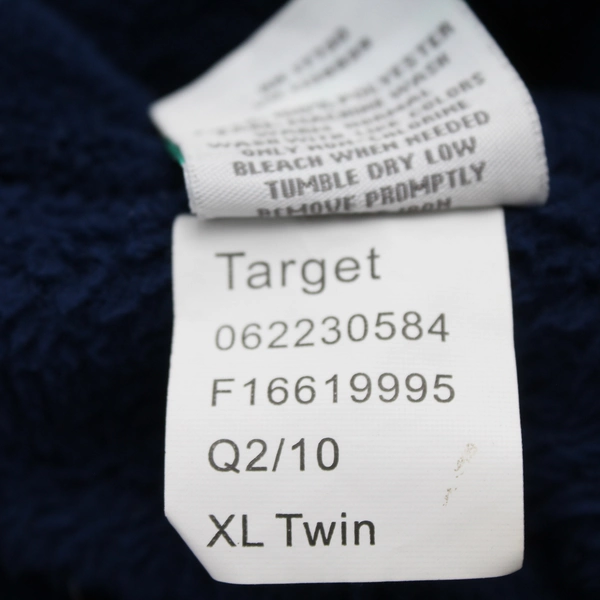 Room Essentials Dark Blue Fuzzy Bed Couch Throw Blanket Extra Large Twin Size