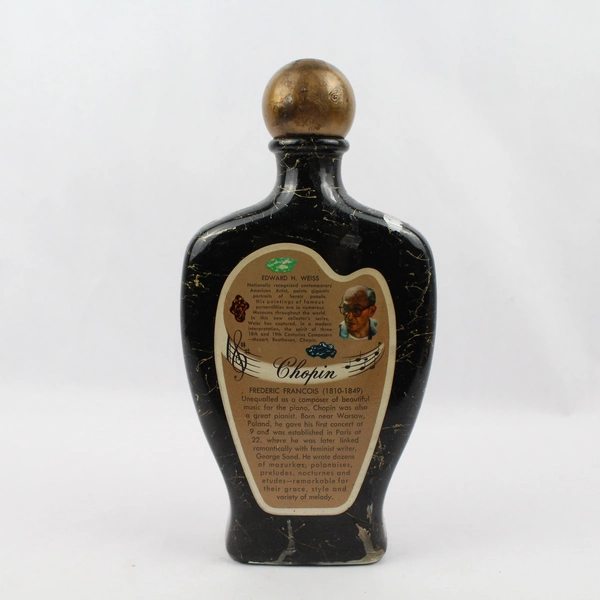 Vintage Beam's Choice Decanter Bottle Frederic Chopin Edward H. Weiss