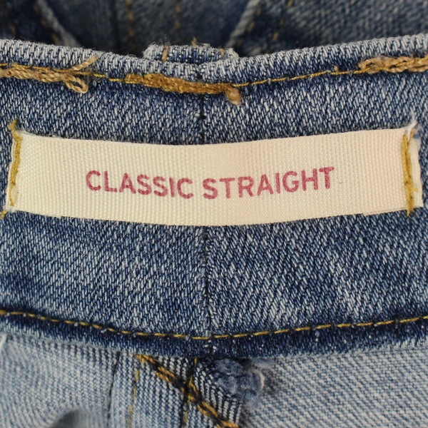 Levi's Junior Girl's Light Blue Straight Skinny Jeans Size 2M Altered