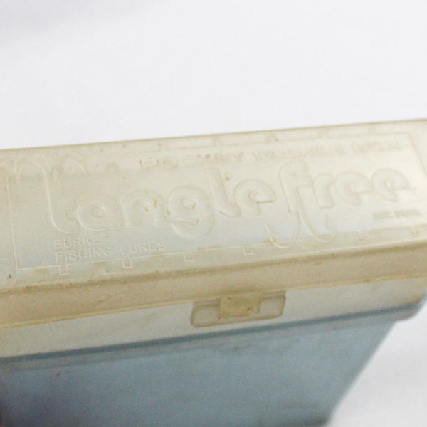 Vintage Burke Tangle Free Pocket Tackle Box For Fishing Lures Plastic