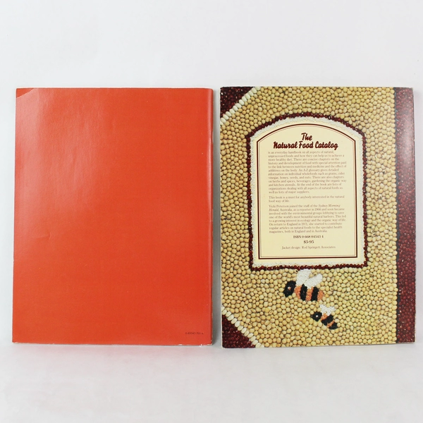 Lot of 2 Vintage Natural Food Books: Cookbook & Catalog, Pre-owned