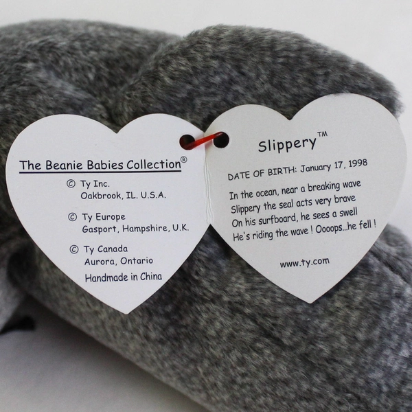 Ty Beanie Baby 7.5 inch Slippery the Seal Toy 1999