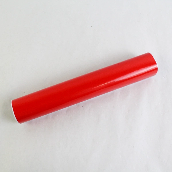 Lot of 2 Crafters Square Vinyl Paper Permanent 12x48" Red Blue