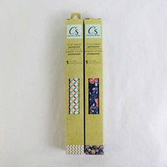 Lot of 2 Crafters Square Vinyl Paper Permanent 12x48" Pattern Floral Geometric