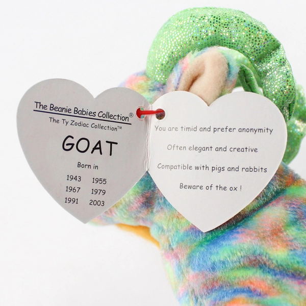 2000 Ty Beanie Babies Zodiac Collection Goat with Tags