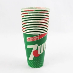Lot of 15 Vintage Sweetheart 7 Up Waxed Wax Paper Cups 4.5"