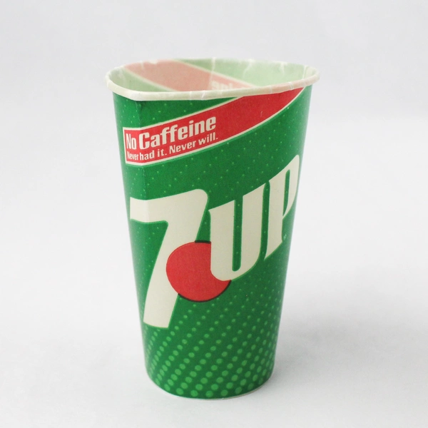 Lot of 15 Vintage Sweetheart 7 Up Waxed Wax Paper Cups 4.5"