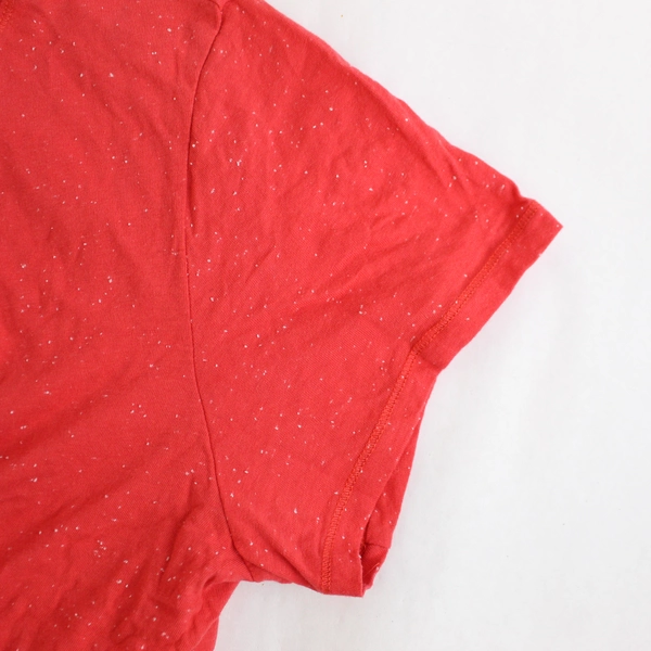 Athletic Works Women's Short Sleeve T Shirt Top Red Speckled Size XL 16-18