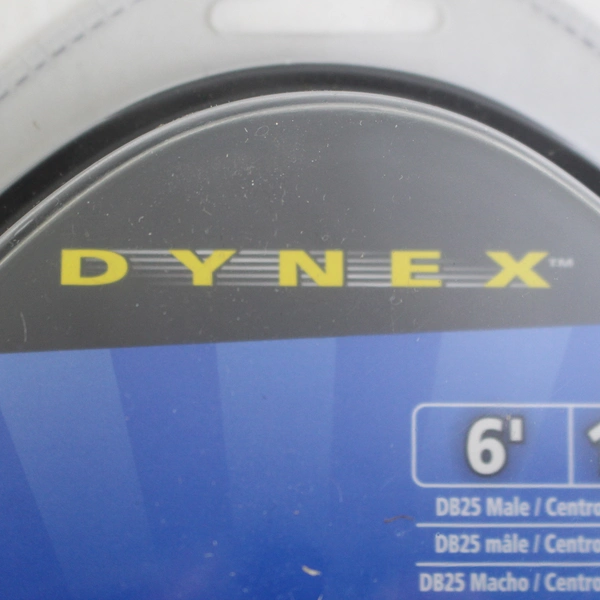 Dynex IEEE 1284 Parallel Printer Cable Sealed 6' DB25 Male / Centronics 36 Male