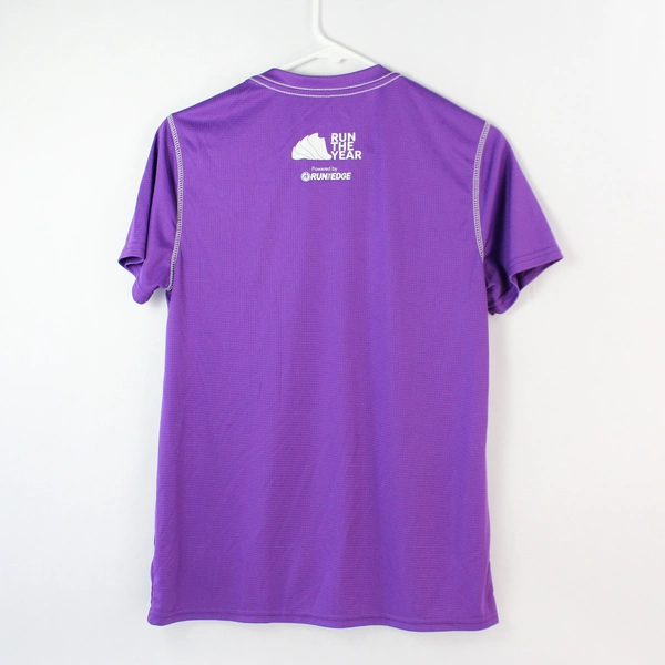 Run the Edge Women's Purple V-Neck Jersey Size M 2,022 Miles in 2022 Challenge