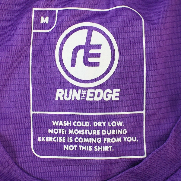 Run the Edge Women's Purple V-Neck Jersey Size M 2,022 Miles in 2022 Challenge