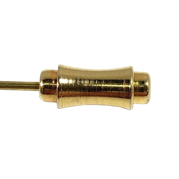 Handcrafted Yellow Rose Bud Hat Pin - Elegant Gold-tone Accessory