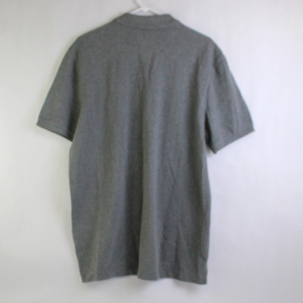 Gap The Modern Pique Polo Size XL Men's Polo Top Shirt Gray Knit
