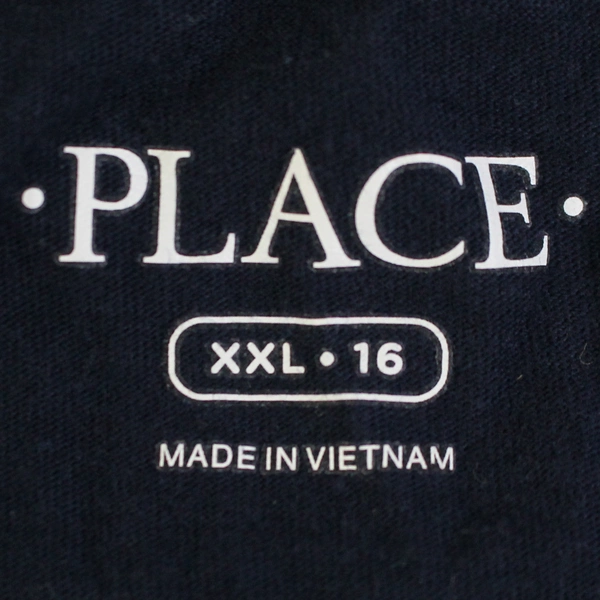 The Children's Place Boys New School T Shirt Size XXL 16 Navy Graphic Print