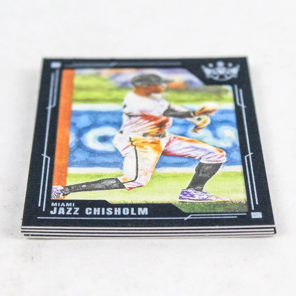 2022 Panini Diamond Kings Lot of 4 Blue Border Cards - Jazz Chisholm & Bumgarner