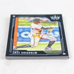 2022 Panini Diamond Kings Lot of 4 Blue Border Cards - Jazz Chisholm & Bumgarner