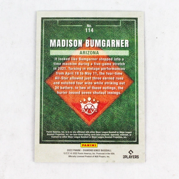 2022 Panini Diamond Kings Lot of 4 Blue Border Cards - Jazz Chisholm & Bumgarner