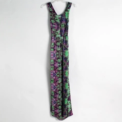 Forever 21 Multi Color Sleeveless Maxi Dress Cross Back Size XS Lightweight