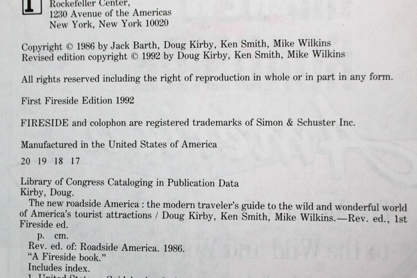 The New Roadside America by Mike Wilkins 1992 Paperback - Pre-Owned