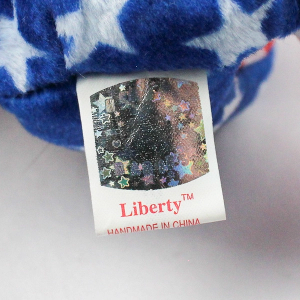 2002 Ty Beanie Babies Liberty the Bear with Tags Blue Head Version