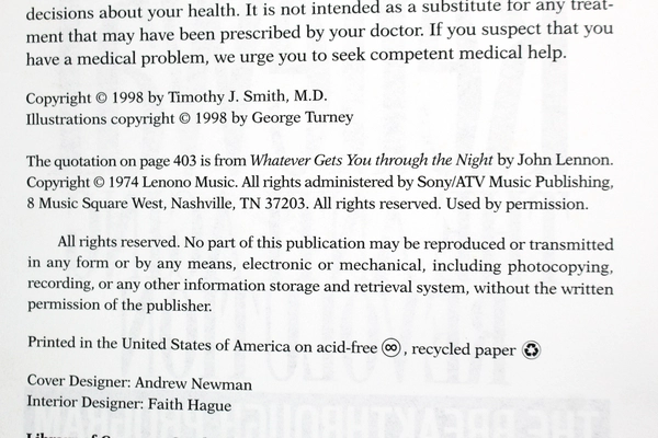 Renewal: The Anti-Aging Revolution by Timothy J. Smith 1998 Hardcover Book