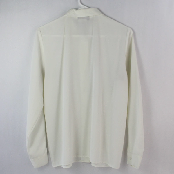 K.B. Lawrence Women's White Embroidered Blouse Size 8 - Vintage Lightweight Top