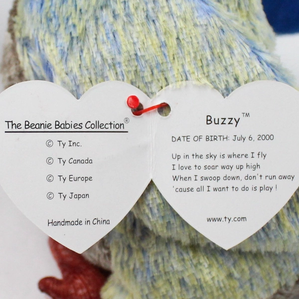 2000 Ty Beanie Babies Buzzy the Buzzard with Tags Plush Toy
