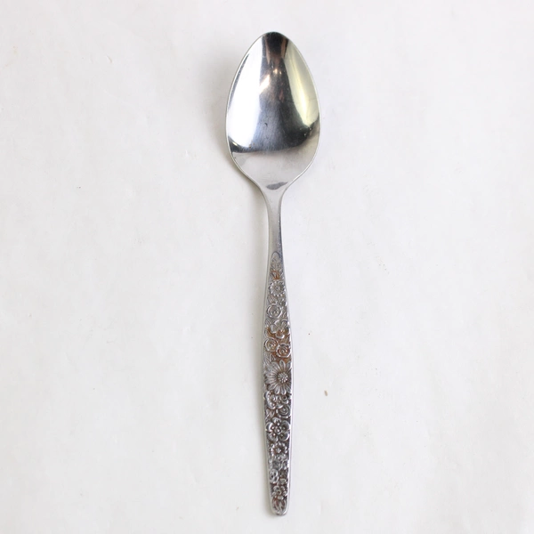 Vintage Interpur Jardinera Flower Daisy Stainless Steel Flatware 3 Pc Set Japan