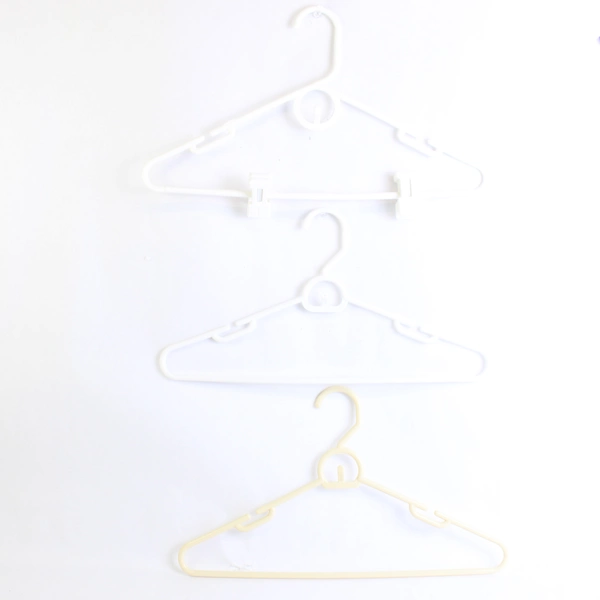 Mixed Lot of 10 Green and White Clothes Hangers Closet Organization