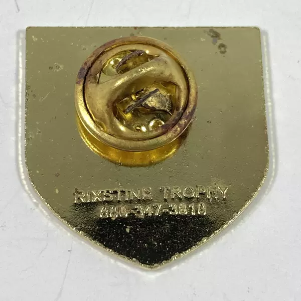 Lot of 2 Lake Oswego Soccer Club Enamel Pins - Shield Design, Good Condition