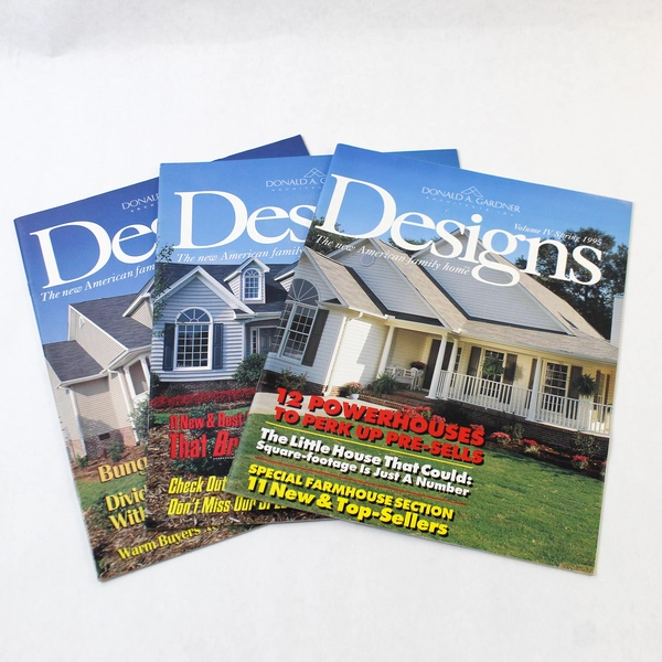 Lot of 3 Vintage Donald A. Gardner Designs Magazines Spring/Fall/Winter 1995