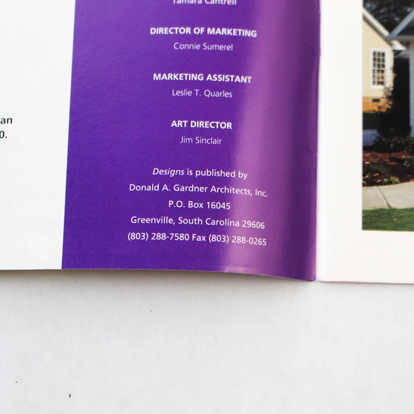 Lot of 3 Vintage Donald A. Gardner Designs Magazines Spring/Fall/Winter 1995