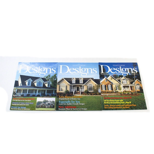 Lot of 3 Vintage Donald A. Gardner Designs Magazines Spring/Fall/Winter 1996