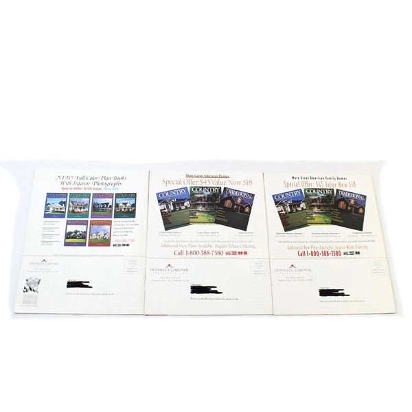 Lot of 3 Vintage Donald A. Gardner Designs Magazines Spring/Fall/Winter 1996