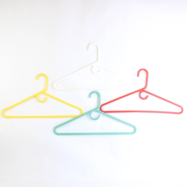 Lot of 10 Plastic Clothes Hangers Various Colors Closet Organization