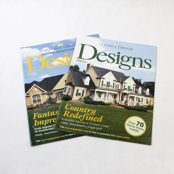 Lot of 2 Donald A. Gardner Designs Magazines Spring & Fall 2007 Issues