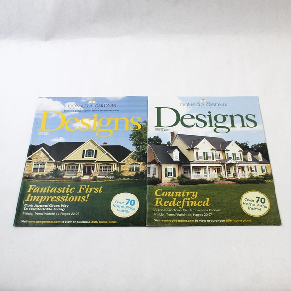 Lot of 2 Donald A. Gardner Designs Magazines Spring & Fall 2007 Issues