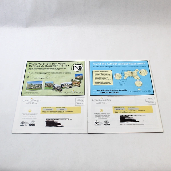 Lot of 2 Donald A. Gardner Designs Magazines Spring & Fall 2007 Issues