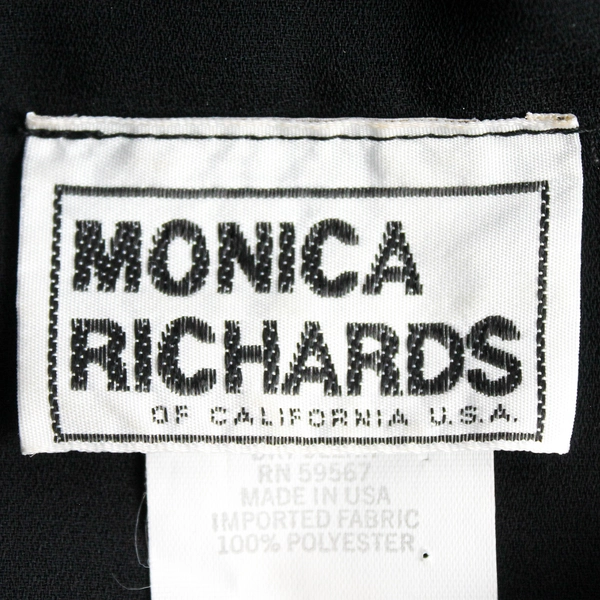 Vintage Monica Richards Black Dress Women's Size 18