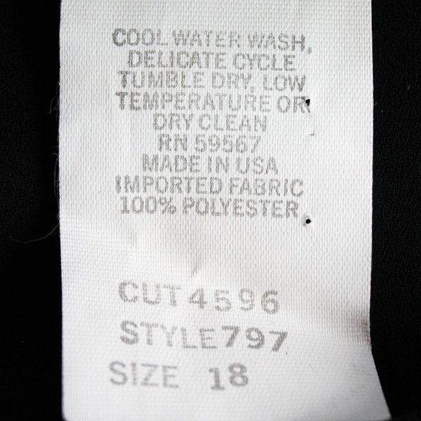 Vintage Monica Richards Black Dress Women's Size 18