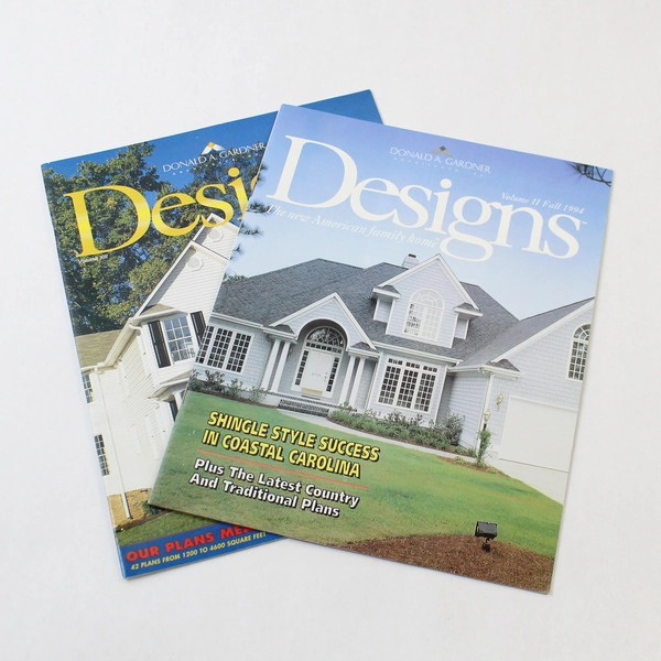 Lot of 2 Vintage Donald A. Gardner Designs Magazines 1994 & 1998 Issues