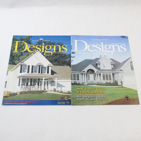 Lot of 2 Vintage Donald A. Gardner Designs Magazines 1994 & 1998 Issues