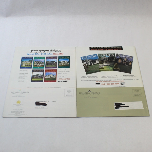 Lot of 2 Vintage Donald A. Gardner Designs Magazines 1994 & 1998 Issues