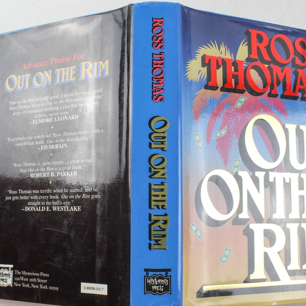 Out on the Rim by Ross Thomas 1987 Hardcover - Good Condition