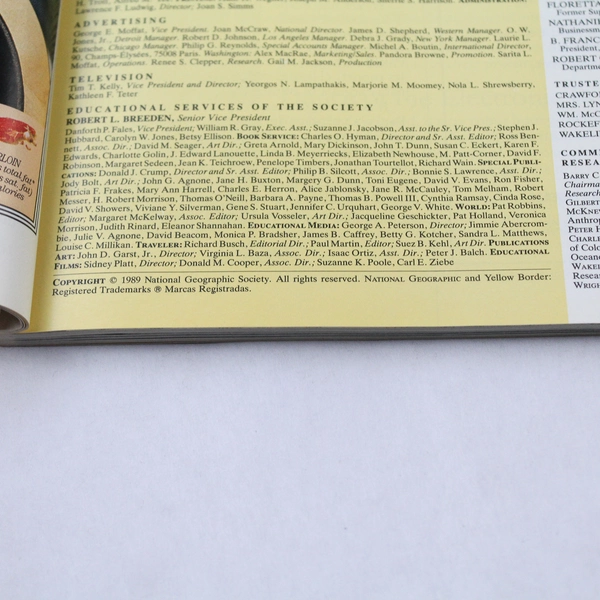 Lot of 2 Vintage 1990 National Geographic Magazines - January & February